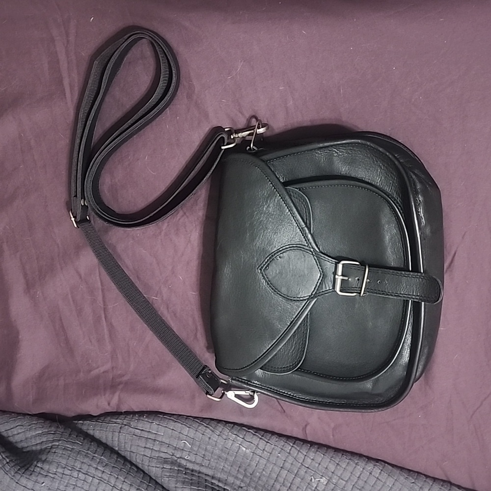 Handmade real leather convirtible purse